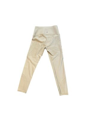 Fanka Compression Leggings Women’s Size Small Cream Geometric Lines Train Yoga